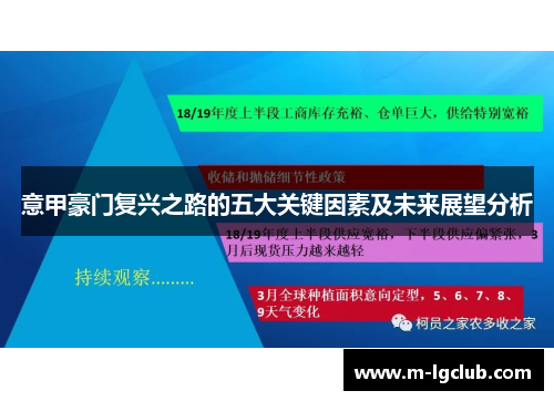 意甲豪门复兴之路的五大关键因素及未来展望分析 意甲豪门复兴之路的五大关键因素及未来展望分析